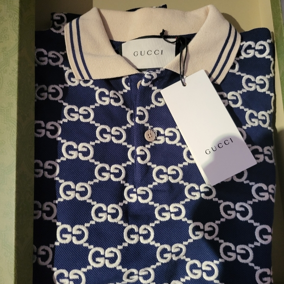 Authentic Gucci GG Monogram Motif Embroidered Tshirt - Picture 7 of 10